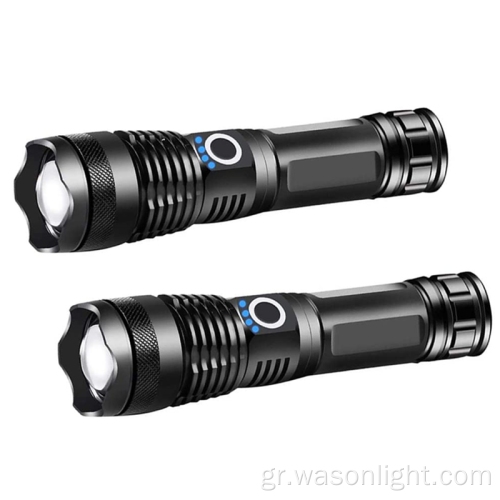 2022 Hot Sale XHP50 1000 Lumens Ultra Bright Micro USB 18650/3*AAA Rechargable Torch Zoomable